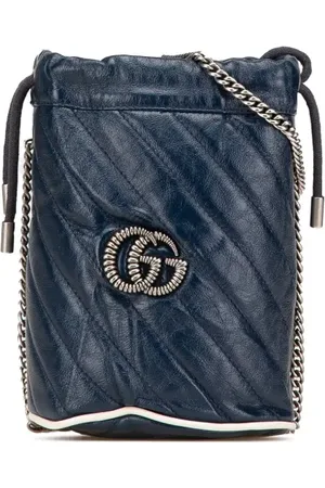 Gucci 2016-2024 Mini Torchon GG Marmont bucket bag