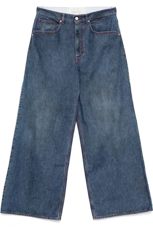ERL Contrast-stitching jeans