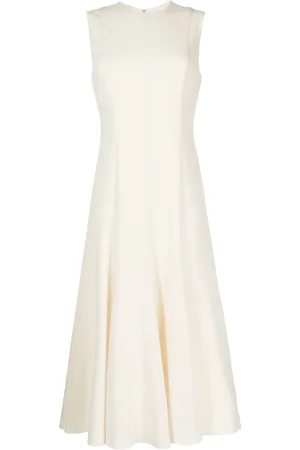 THEORY Crepe flared midi dress