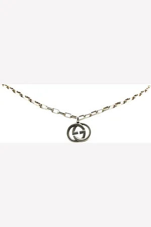 Gucci 2000-2015 Sterling Interlocking G Necklace costume necklace