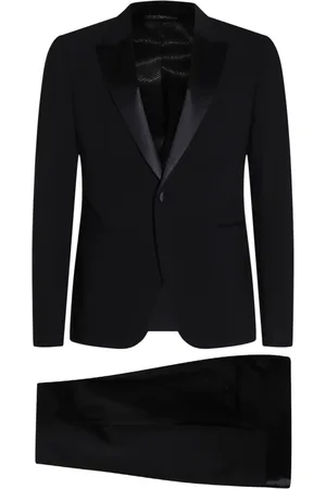 Emporio Armani Satin-trim suit