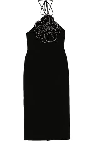 Rebecca Vallance Eliana Halter Midi dress