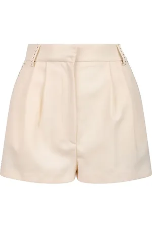 Elisabetta Franchi Pleated-front shorts