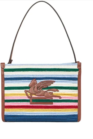 Etro Striped clutch bag