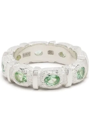 Bleue Burnham Eternity green sapphire ring