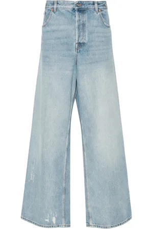 VALENTINO GARAVANI Adjustable-waist straight-leg jeans