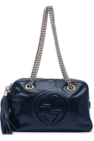 Gucci 2016-2024 Patent Soho Chain Zip shoulder bag