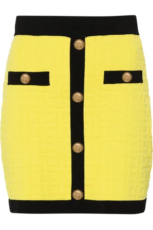 Elisabetta Franchi Logo-embossed knitted miniskirt