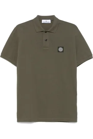 Stone Island Piqué-weave polo shirt