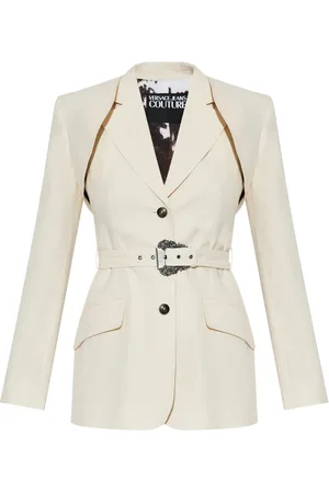 VERSACE Belted blazer