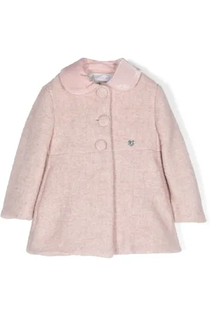 MONNALISA Logo-plaque single-breasted coat