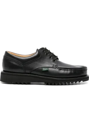 Paraboot Thiers patent leather boat shoes