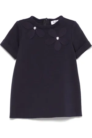 Il gufo Floral-appliqu?? dress