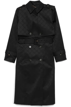 Elisabetta Franchi Jacquard trench coat