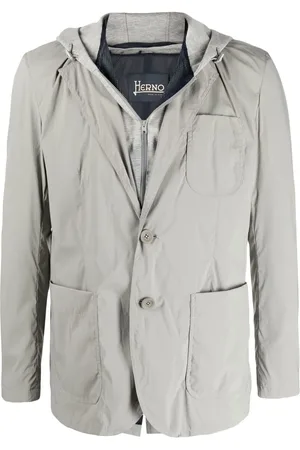 HERNO Layered hooded blazer