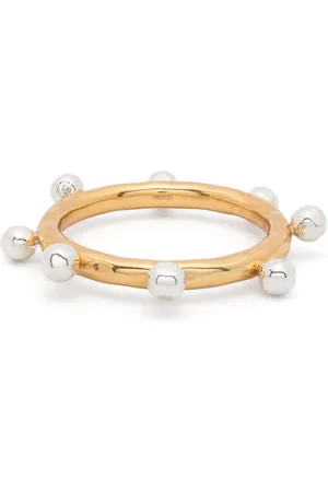 Patou Sphere-charm hammered bangle