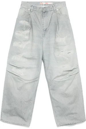 PDF Stitch-detailed jeans