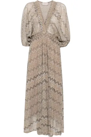 Kaos Lurex midi dress