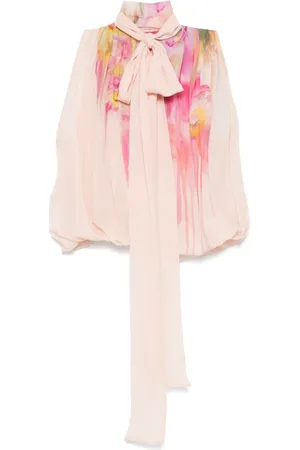 BLUMARINE Floral-print blouse