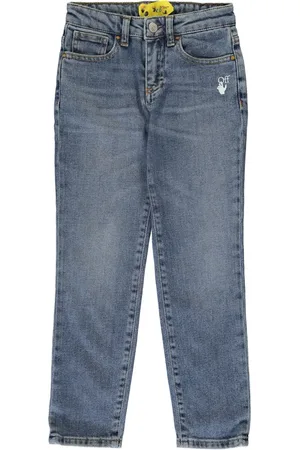 OFF-WHITE Stripe-print jeans