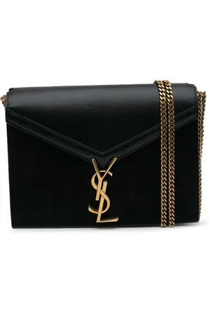 Saint Laurent 2020 Suede and Calfskin Monogram Cassandra Clasp Bag crossbody bag
