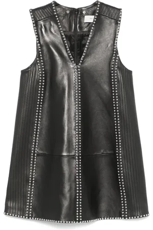Golden Goose Leather mini dress