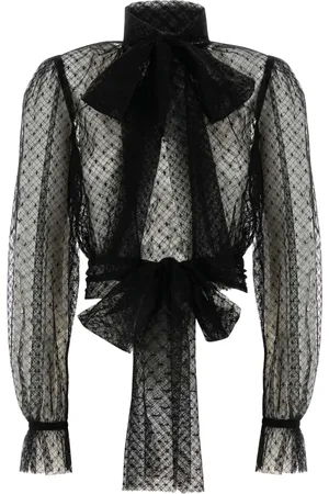 Dolce & Gabbana Lace bow-detail blouse
