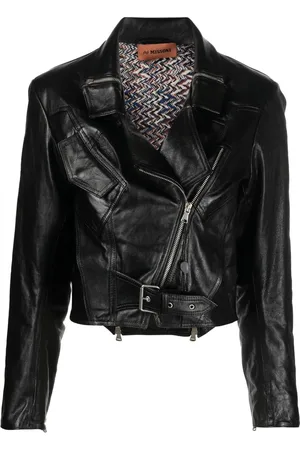 Missoni Long-sleeve leather jacket