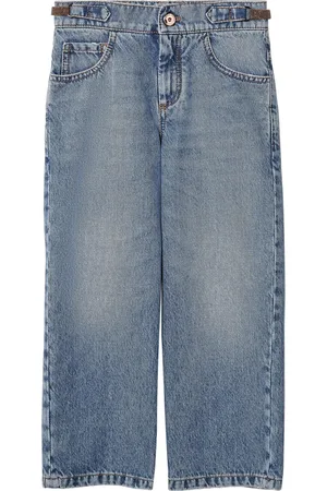Brunello Cucinelli Monili chain mid-rise straight-leg jeans