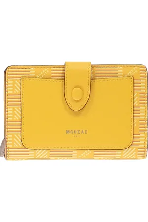 MOREAU Zippy logo print flap-over wallet