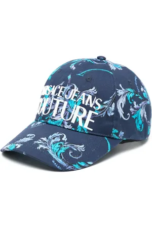 VERSACE Logo-print cap