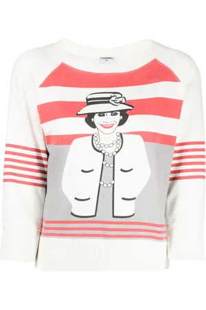 CHANEL Mademoiselle print sweatshirt