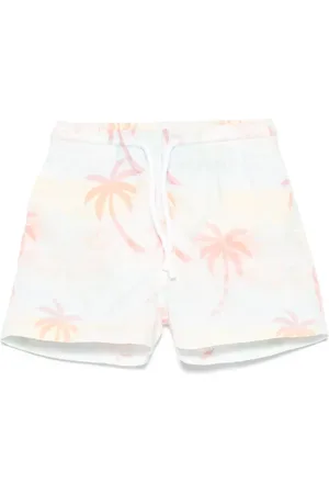 PATACHOU Palm-tree-print swimshorts