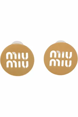 Miu Miu Miu logo earrings