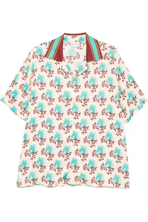 Drôle de Monsieur Horse-head print shirt