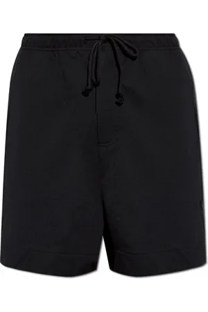 Y-3 French-terry cutline shorts