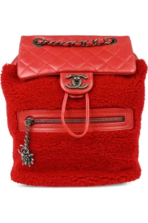 CHANEL 2015 shearling backpack