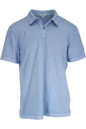 James Perse Sueded jersey polo shirt