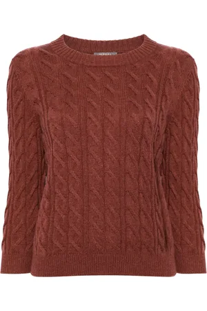 N.PEAL Cable-knit cashmere jumper