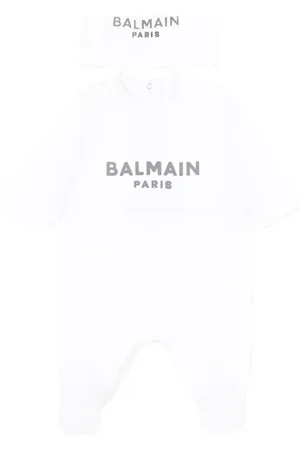 Balmain Logo-print babygrow set