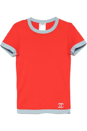 CHANEL 2002 cc mark short sleeve top