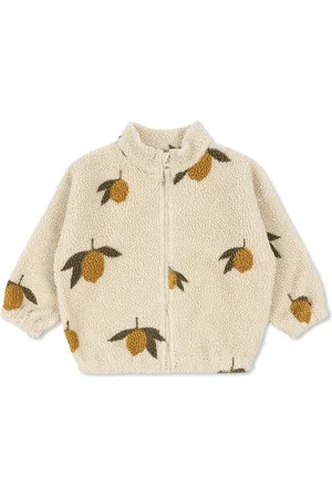 Konges Sløjd Lemon-print fleece jacket