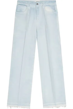 LANEUS Gabardine baggy jeans