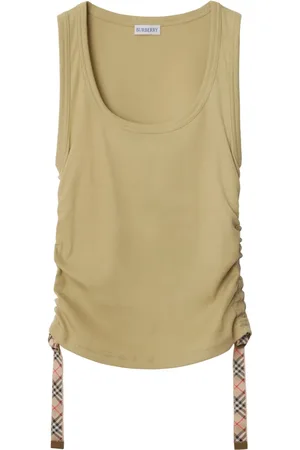 Burberry Check-trim tank top
