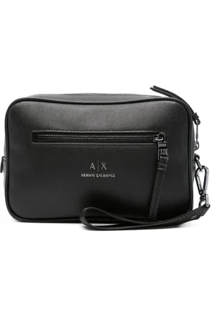 Armani Exchange Embossed-logo wash bag