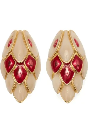 Roberto Cavalli Snake clip-on earrings
