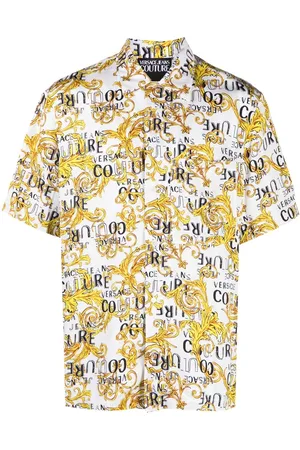 VERSACE Baroque-print short-sleeve shirt