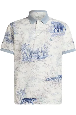 Etro Safari-print polo shirt