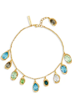 Oscar de la Renta Multi-colored crystal necklace