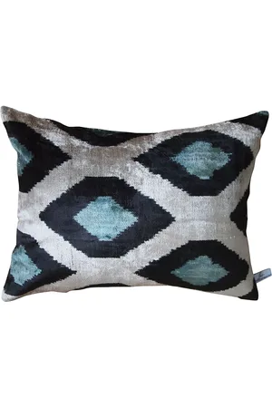 Les-Ottomans Jacquard silk velvet-blend cushion